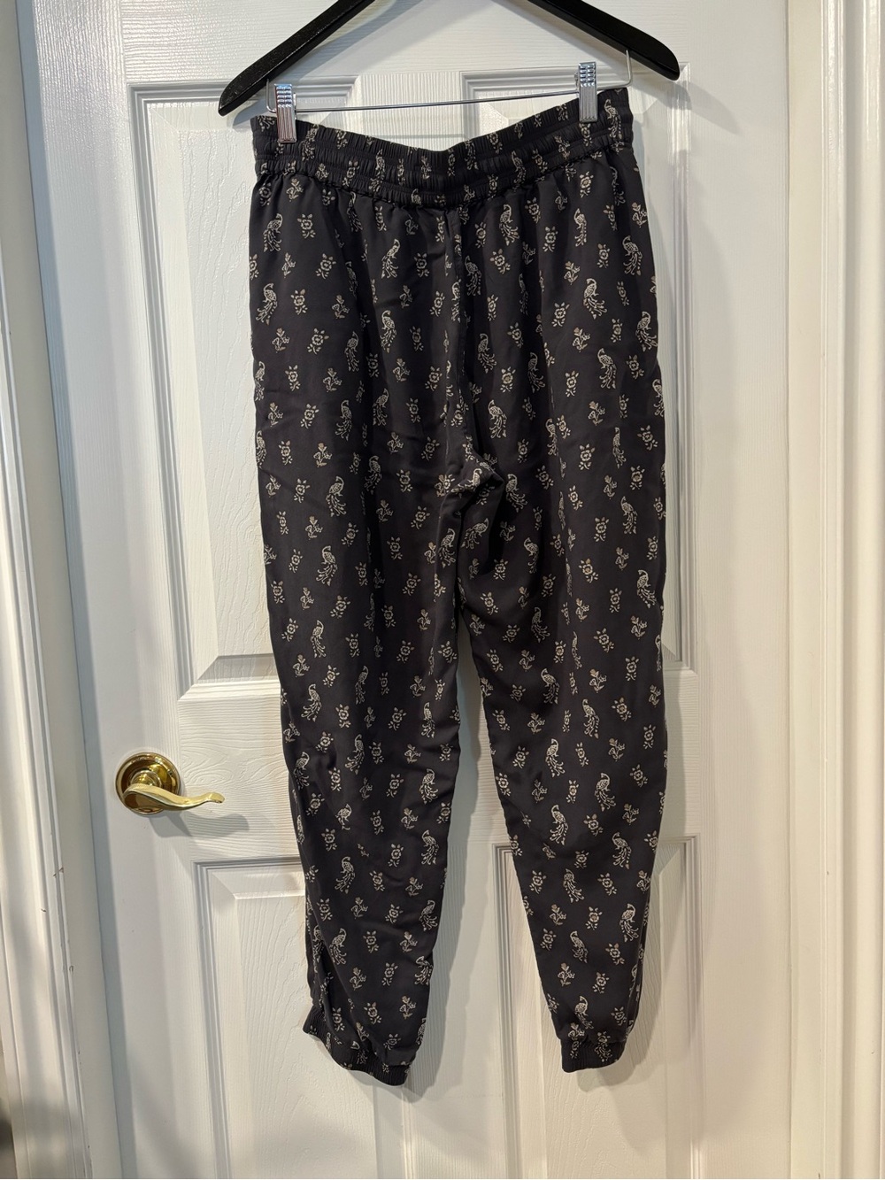 Grey Printed Drawstring Pants - Picture 6 of 12